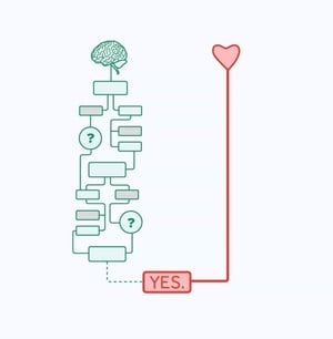 Heart vs Mind decisions